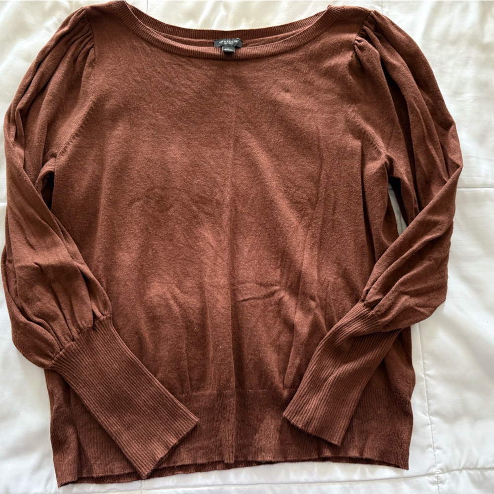 Ann Taylor Rich Brown Knit Top